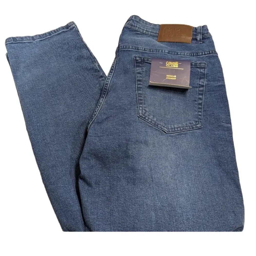 Cavalli Class Denim Jeans Regular Straight NWT $295